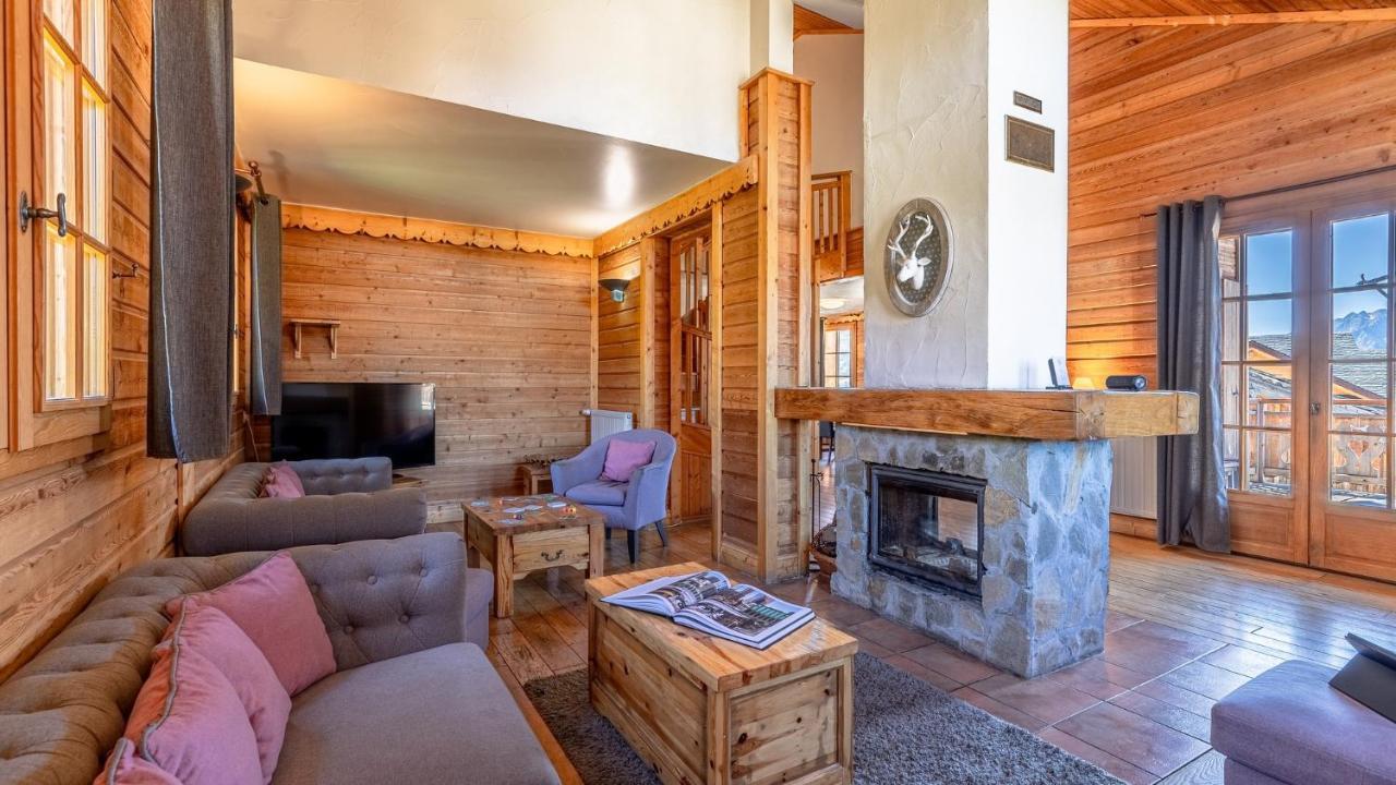 Madame Vacances Les Chalets De L'Altiport Alpe d'Huez Buitenkant foto